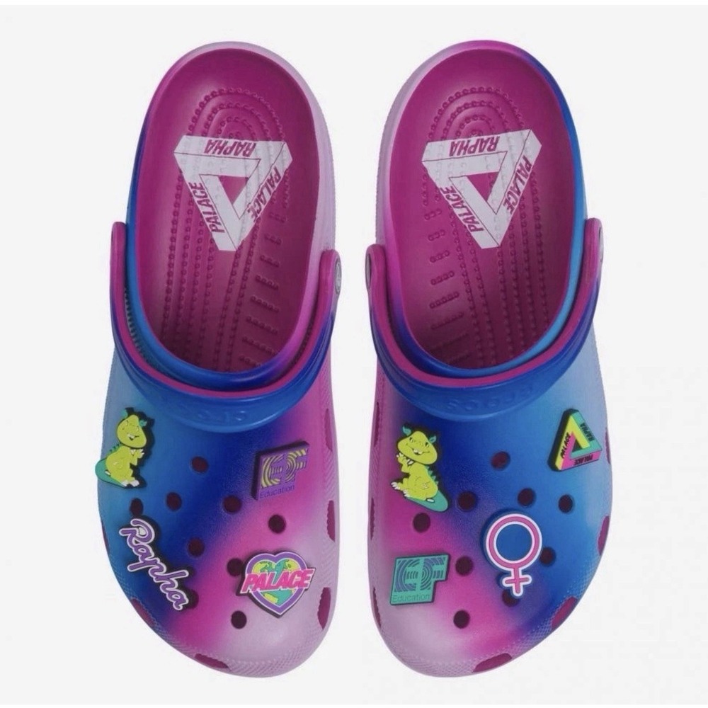 Rapha x Palace x Crocs x EF Education First Classic Clogs Pink, Size US Men's 9